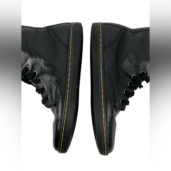 Dr. Doc Martens Boots Womens 8 Stratford Black Leather Shoes Floral Lined - Picture 12 of 12